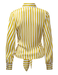 Karmamia - Lee LS Shirt – Yellow Stripe