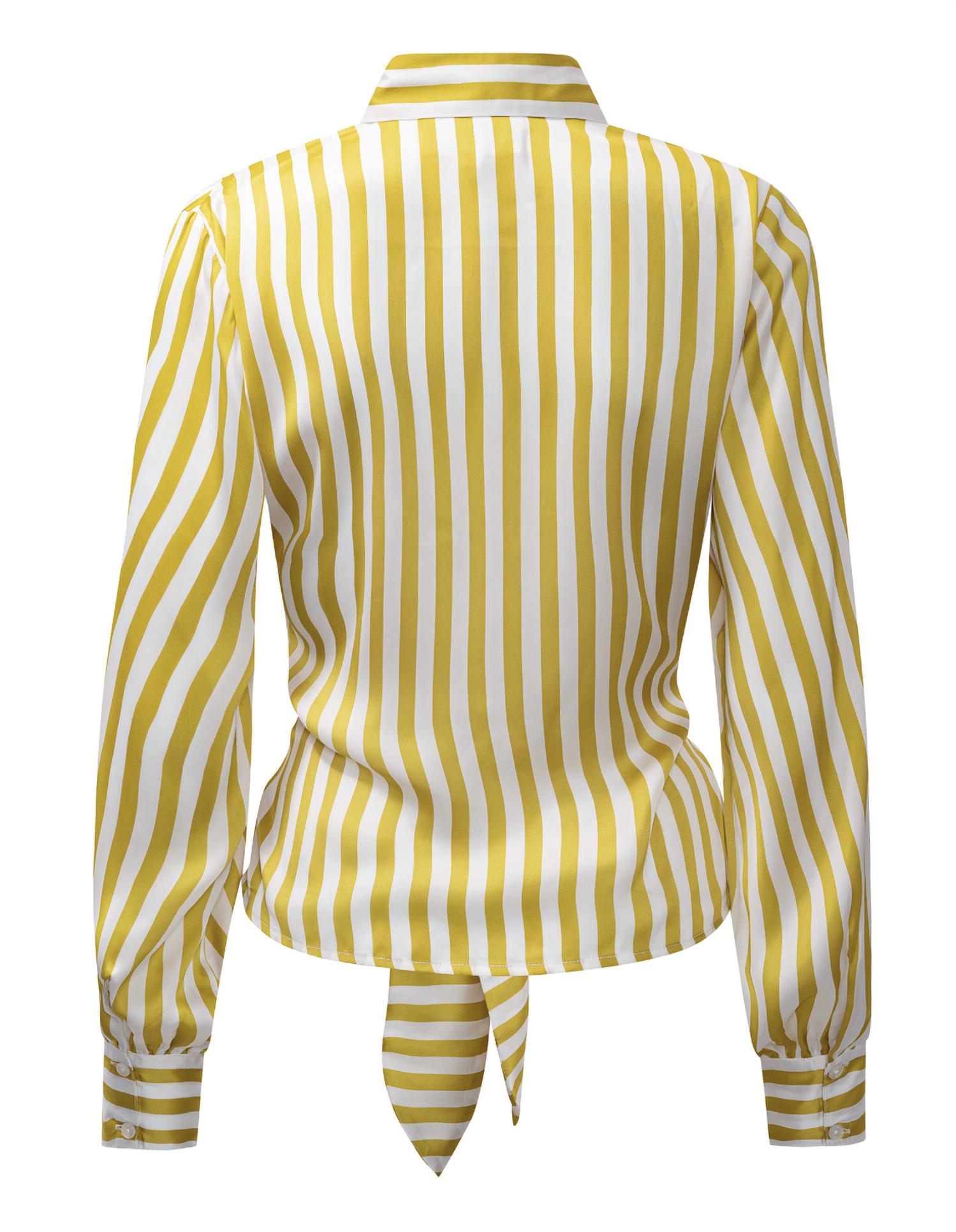Karmamia - Lee LS Shirt – Yellow Stripe