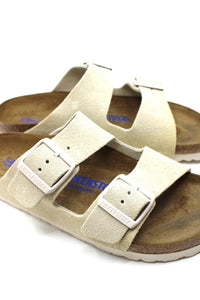 BIRKENSTOCK Women's Arizona Suede Sandal in antique white - women's sandal - view 4