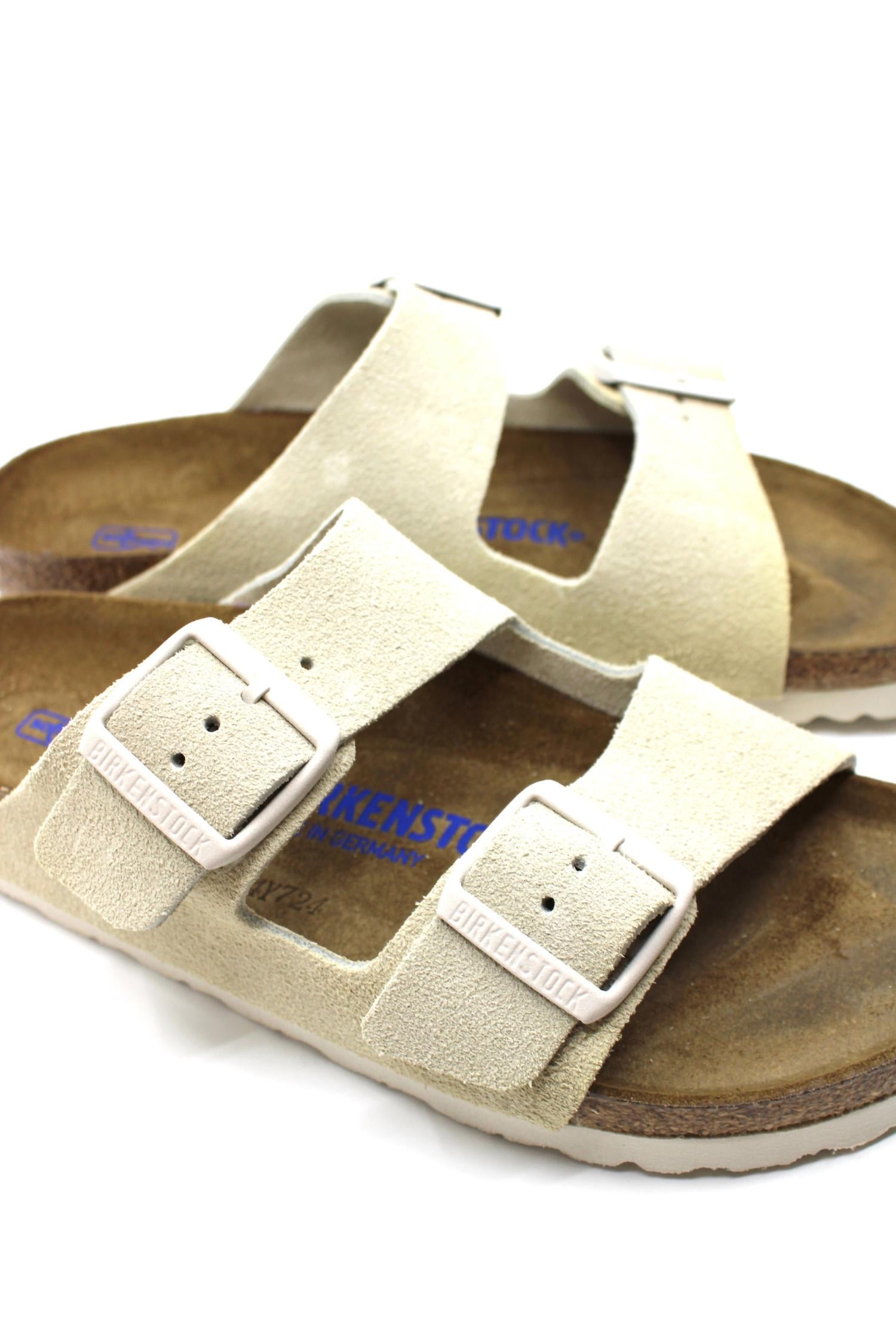 BIRKENSTOCK Women's Arizona Suede Sandal in antique white - women's sandal - view 4