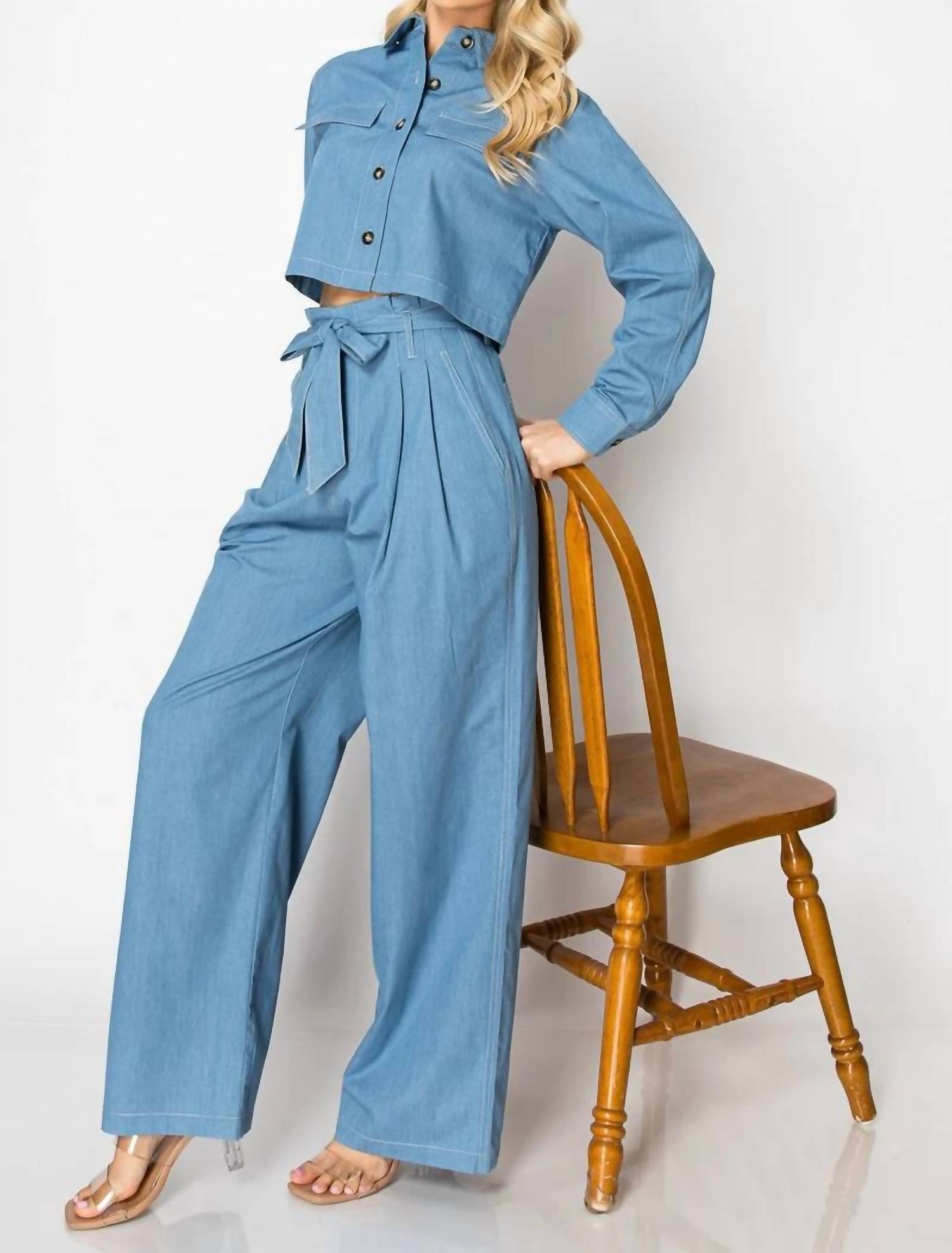 Vogue Vibes - Azura Wide Leg Pant Set