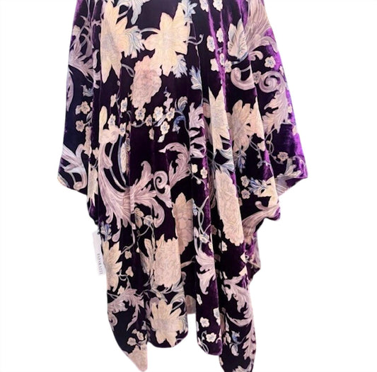Paparazzi By Biz - Women's Burnout Velvet Kimono