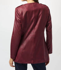 Joseph Ribkoff - Long Sleeve Faux Suede Jacket