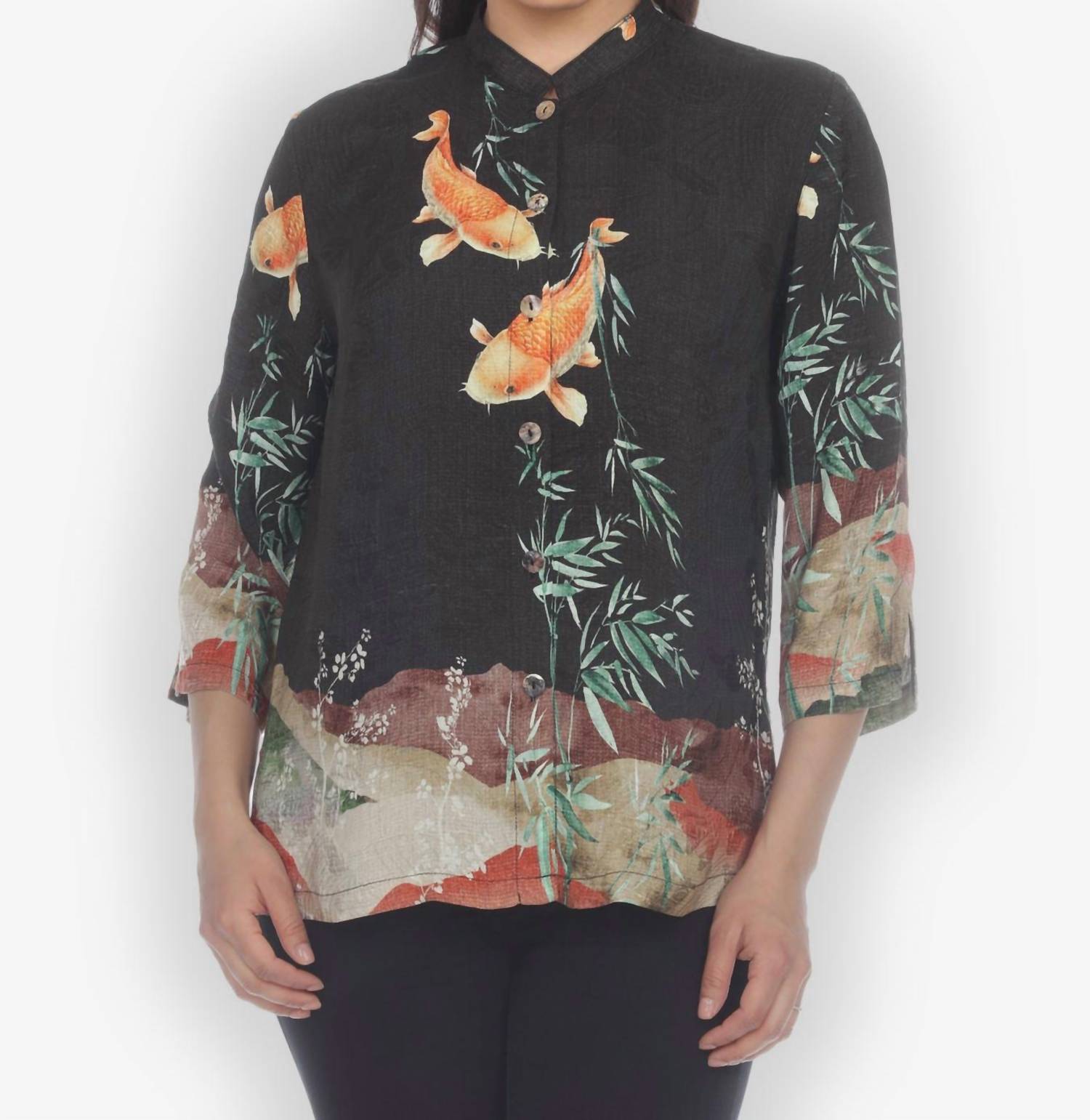 Citron - 3/4 Sleeve Koi Tee