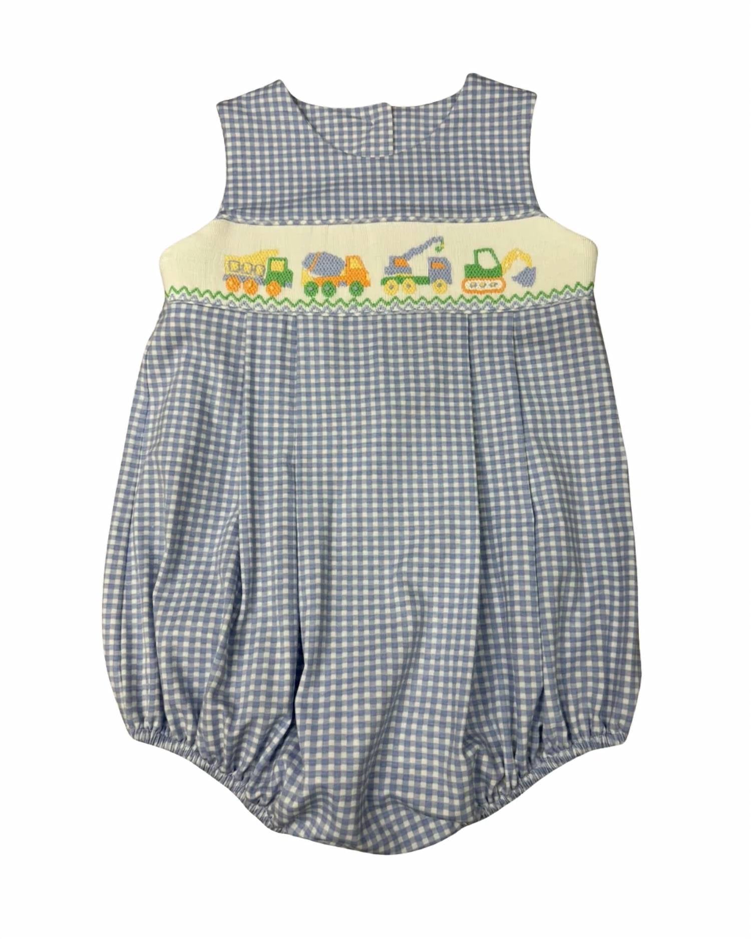 Whimsy Bay Kids - Construction Crew Smocked Bubble