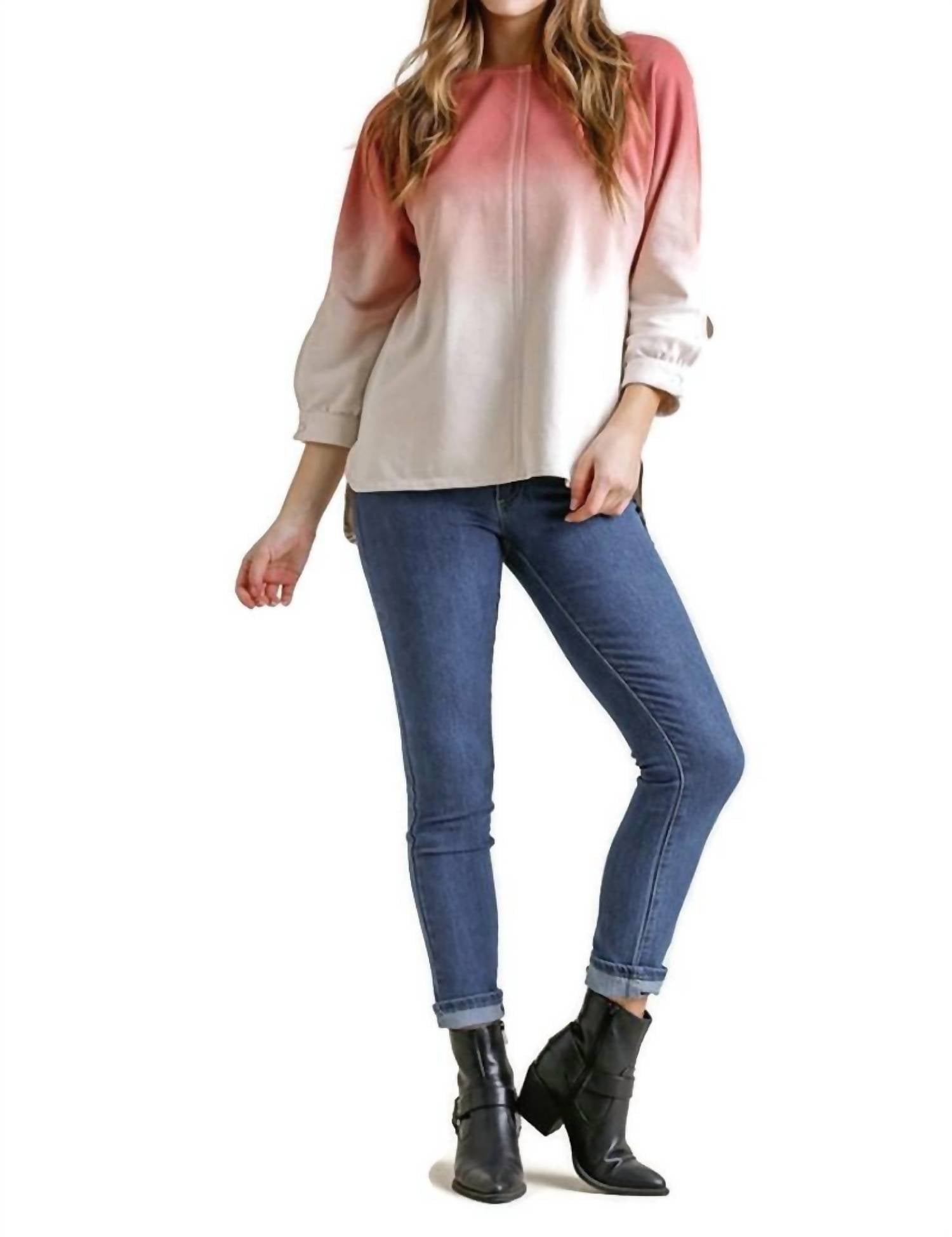 Umgee - Ombre Raglan Top