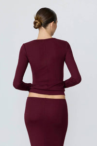 Eterne - Ribbed Long Sleeve Top