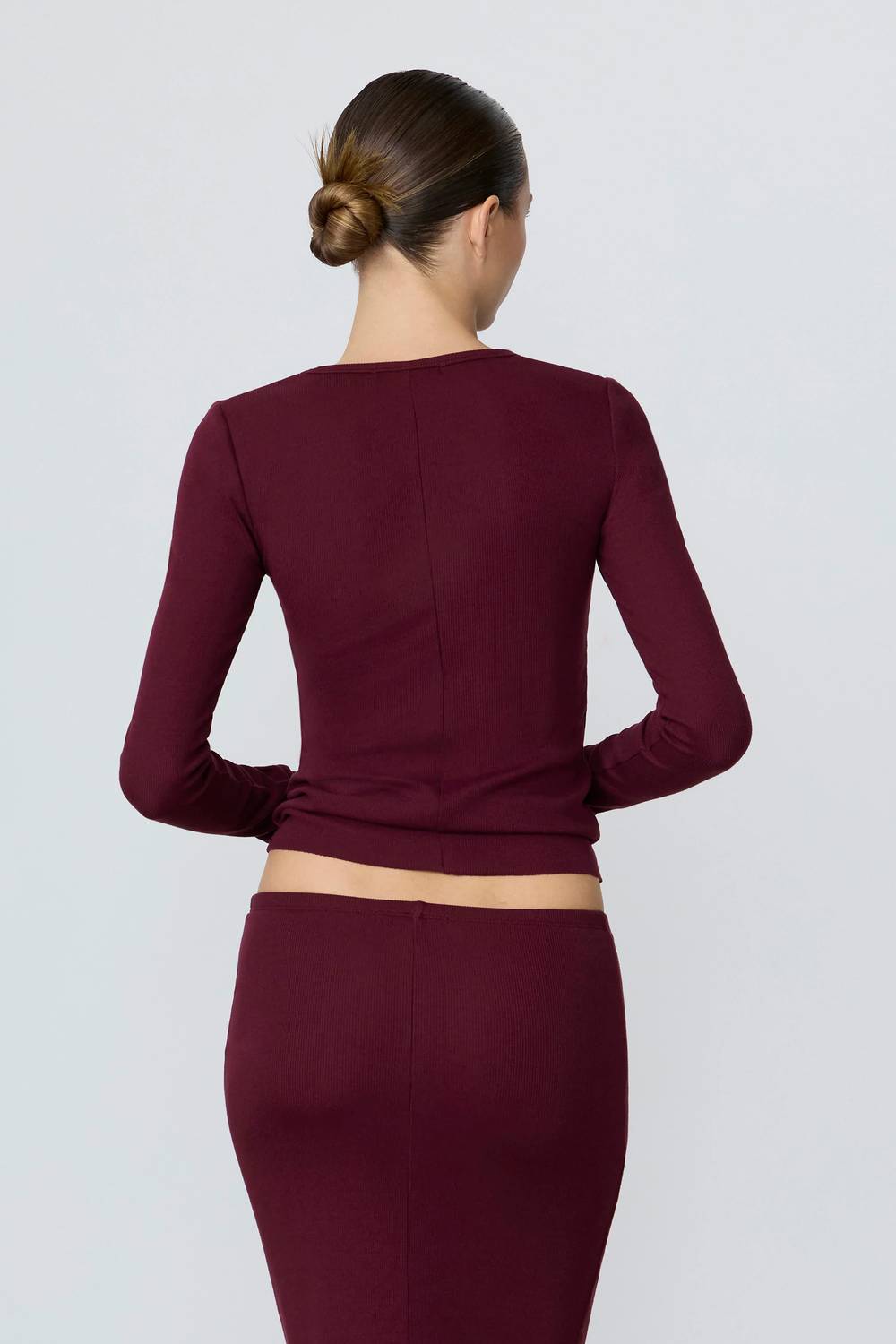 Eterne - Ribbed Long Sleeve Top