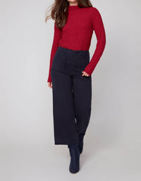 Renuar - Cropped Wide Leg Pant