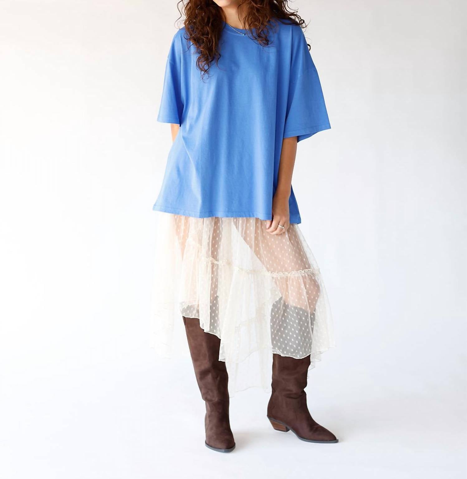 By Together - Dotted Daydream Sheer Midi Skirt
