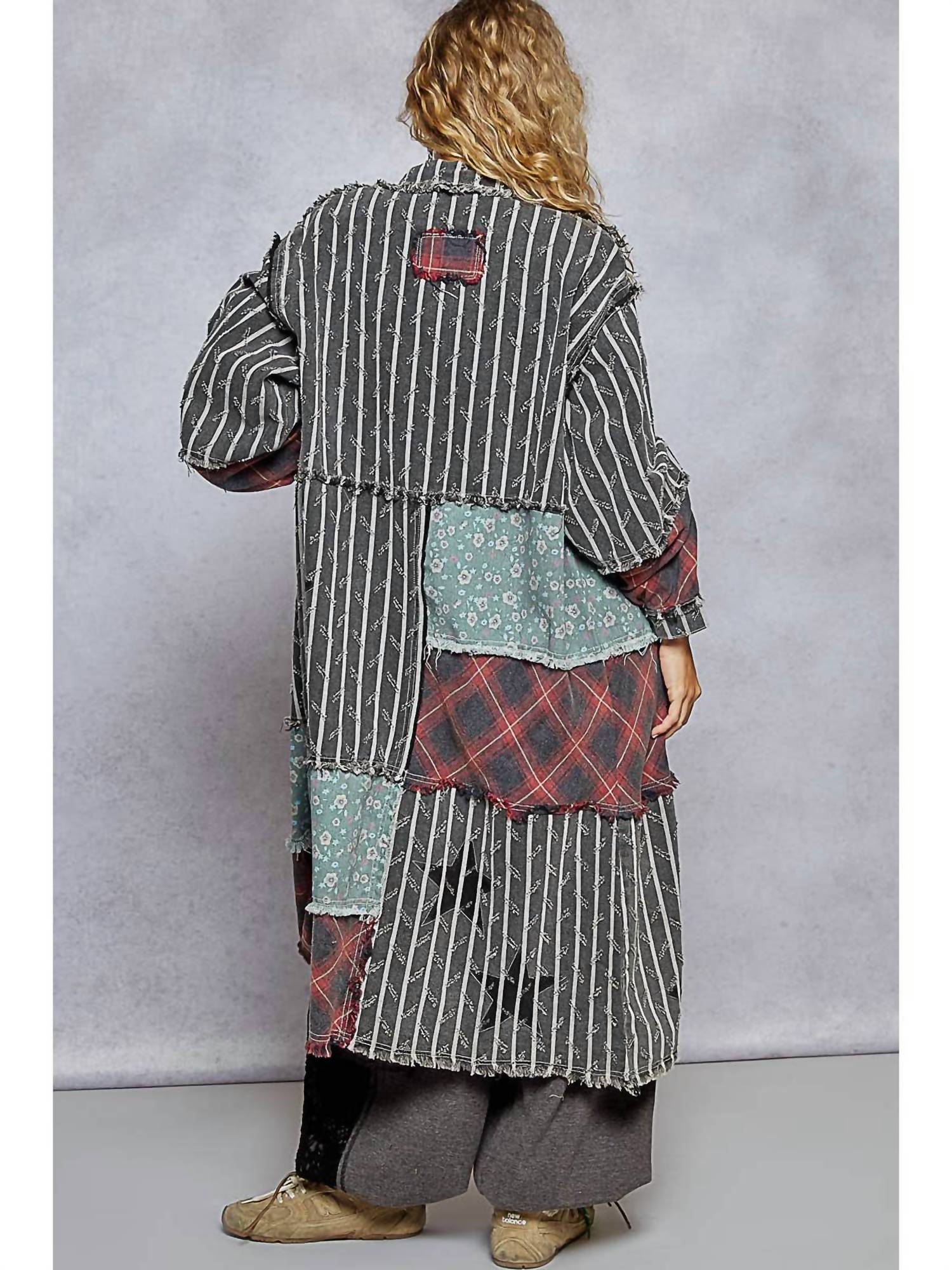 Pol - Long Button Down Jacket