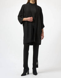 Joseph Ribkoff - Embellished Bouclé Open Front Cardigan
