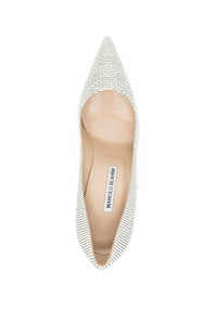 Manolo Blahnik - Women's Bb 105 Striped Leather Heels