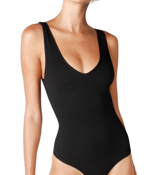 Nikibiki - Ribbed V Neck Tank Bodysuit