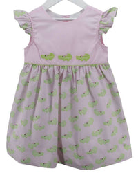 Charming Little One - Baby Crocodile Print Mary Dress