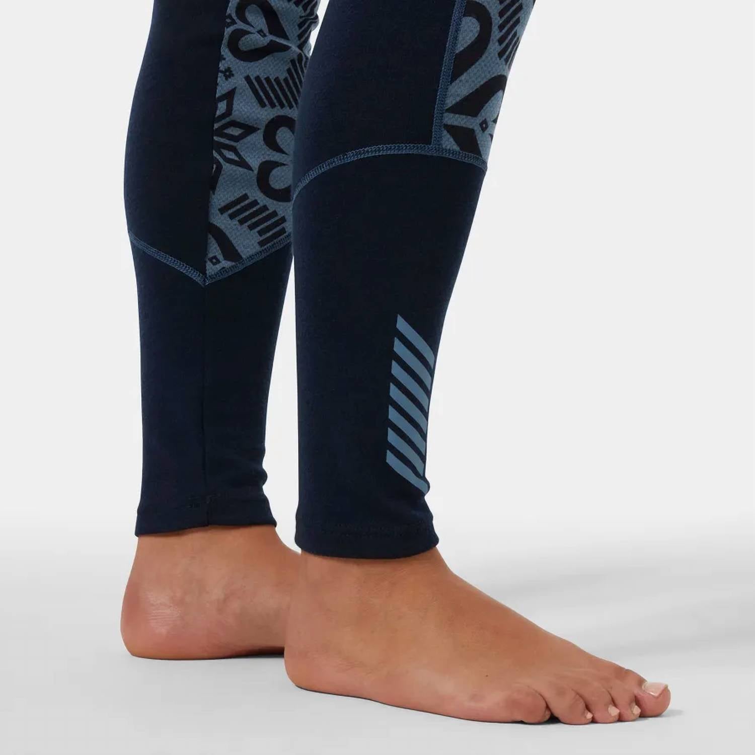 Helly Hansen LIFA Merino Midweight Graphic Pant in navy nordic rose - women's pants - view 5