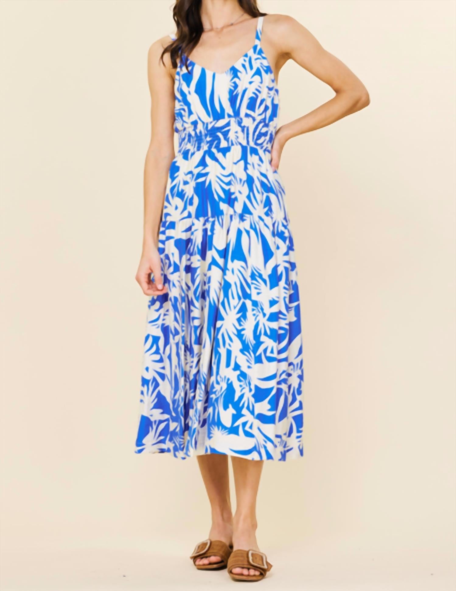 Skies Are Blue - Alma Floral Maxi Dress