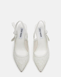 Steve Madden - Women's Mesh With Pearl Pointed-toe Slingback Pump High Heels