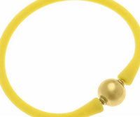Canvas Style - Kids' Bali 24k Gold Plated Ball Bead Silicone Bracelet