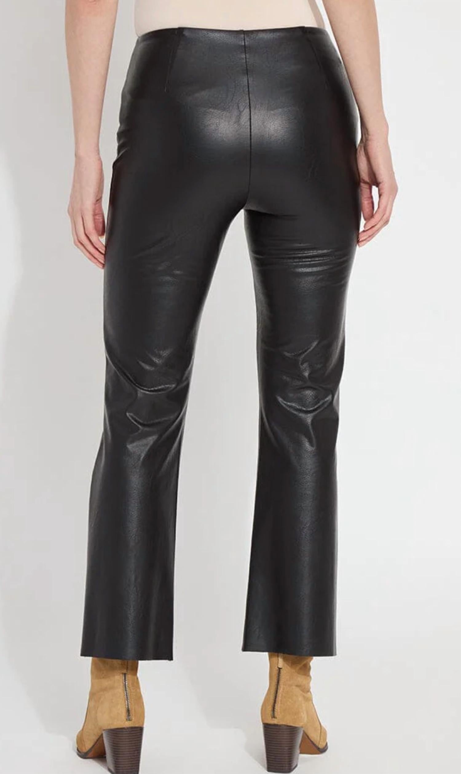 Lysse - Elysse Faux Leather Ankle Bootcut Pants