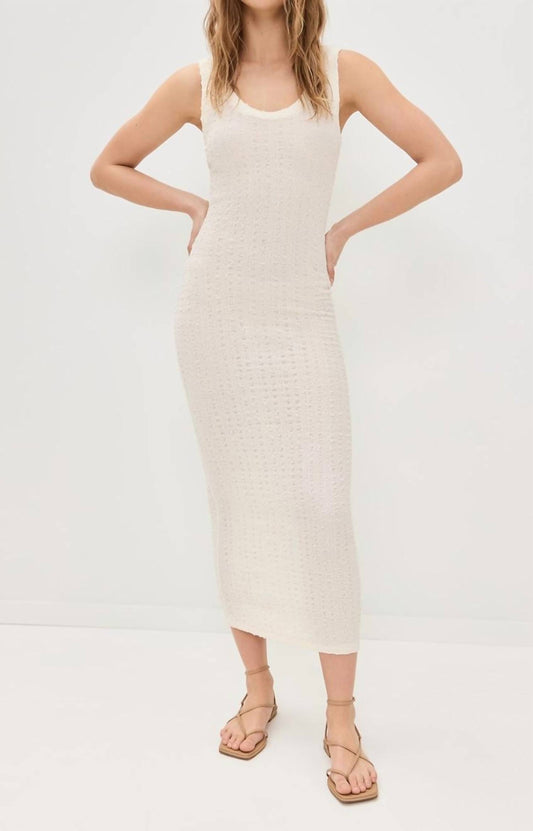 Enza Costa - Popcorn Puckered Tank Midi Dress