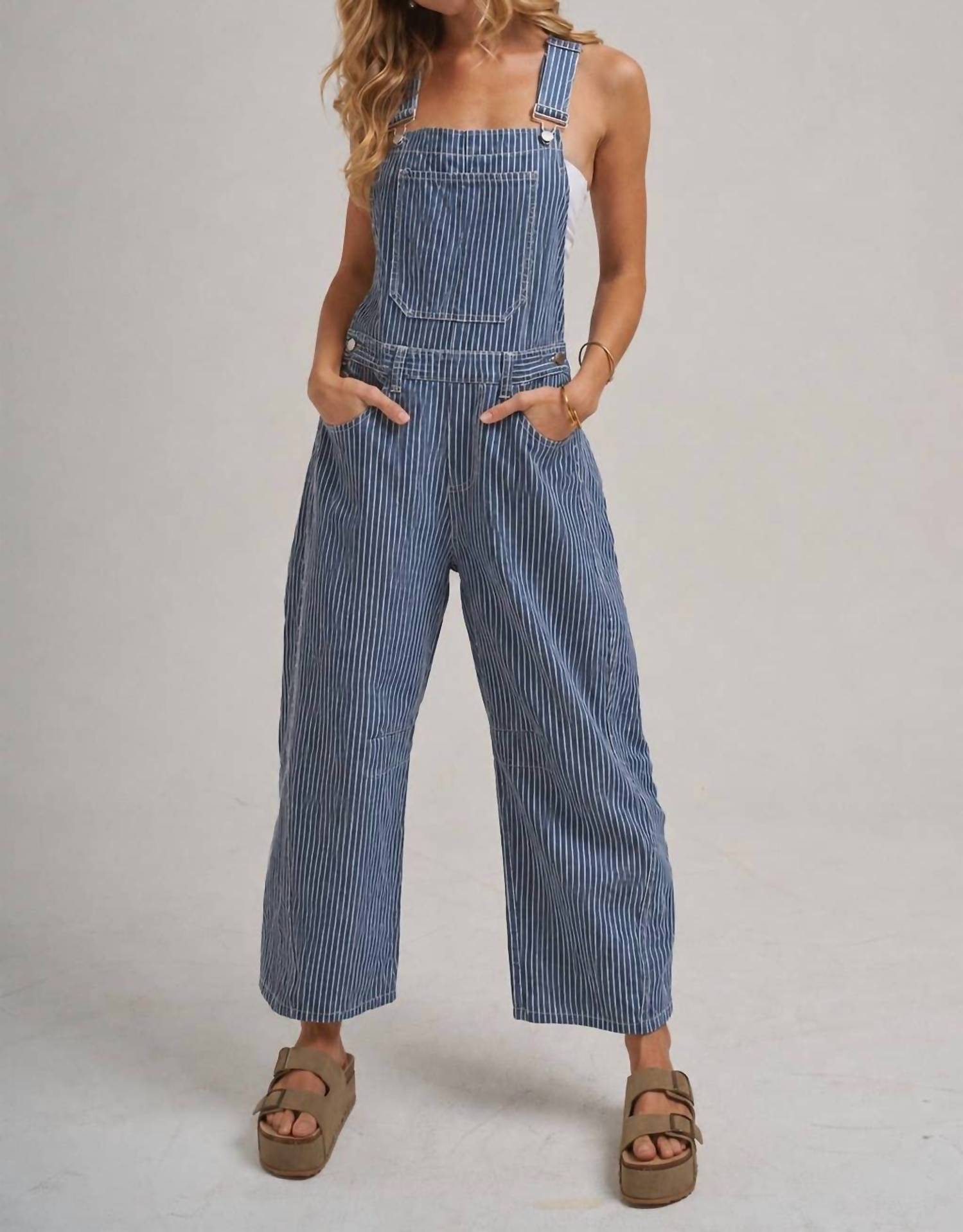 Bon - Kendal Stripe Overalls Jumpsuit