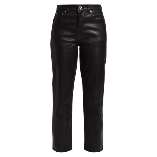 Rag & Bone - Leather Slim Fit Pants