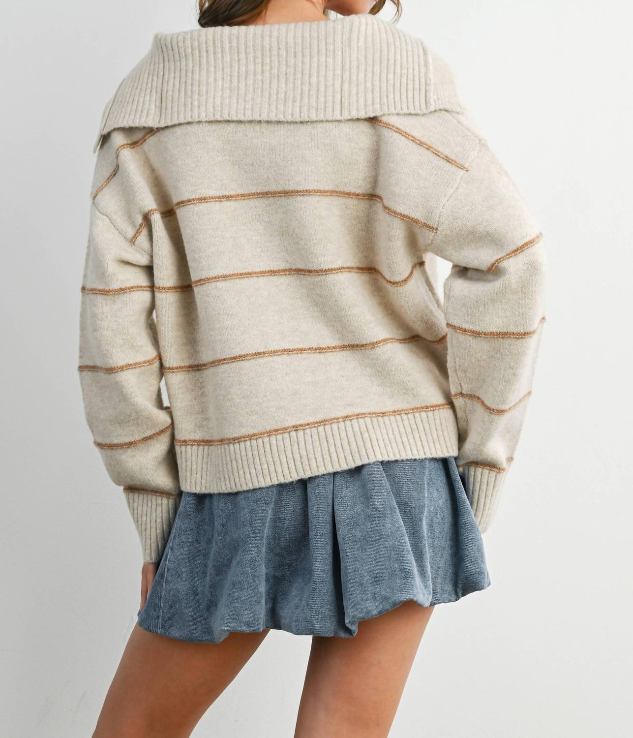Buttermelon - Rae Button Front Collared Sweater