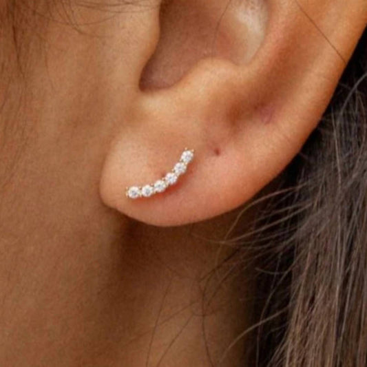 Alchemy & Co - Women's Boca Crescent Studs Earrings