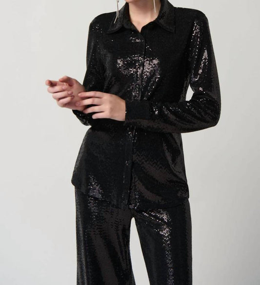 Joseph Ribkoff - Sequin shirt