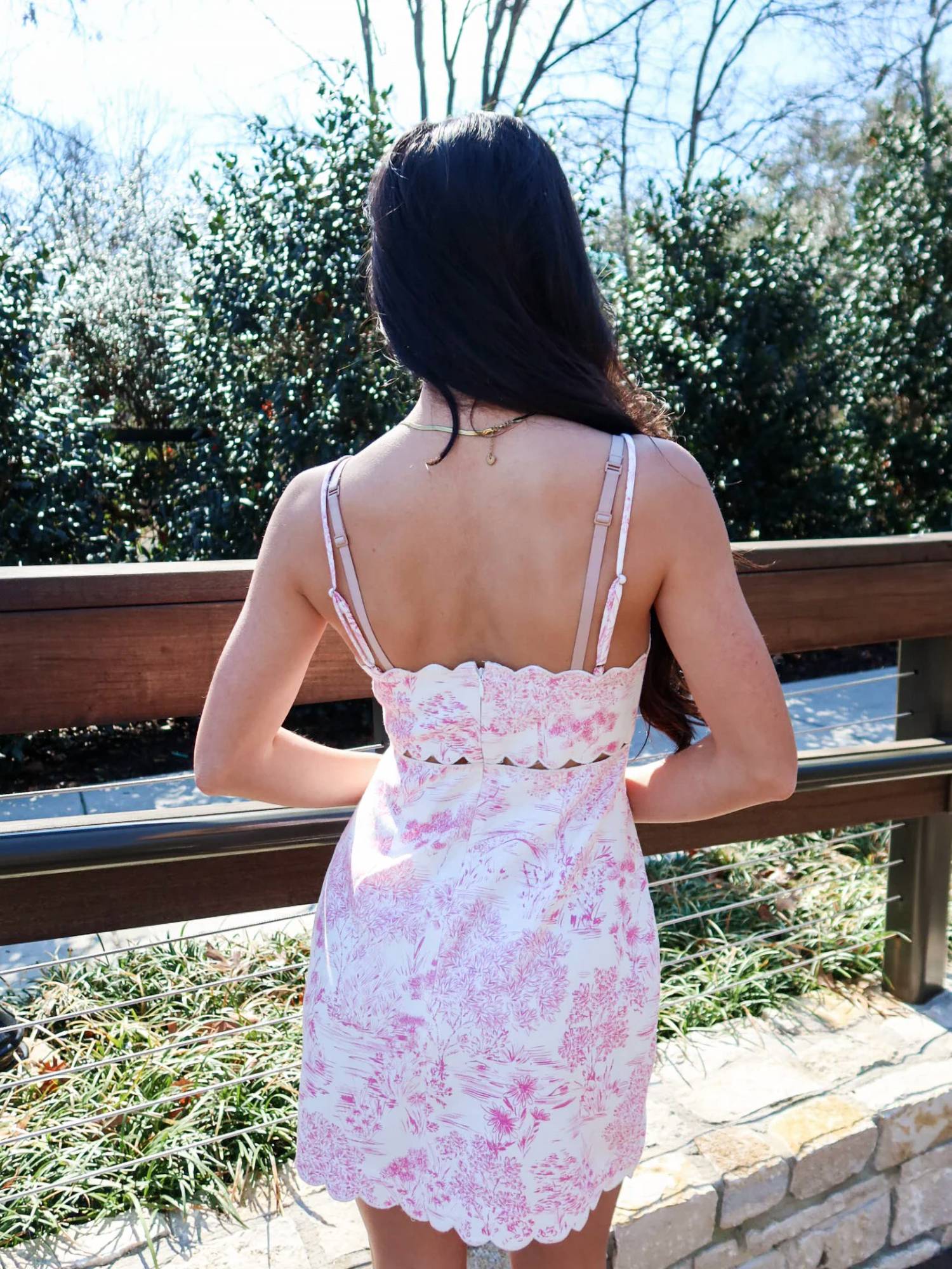 Sky To Moon - Sweet Scallop Mini Dress