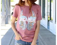 Glittering South - Dreamer Wings Boho Graphic Tee