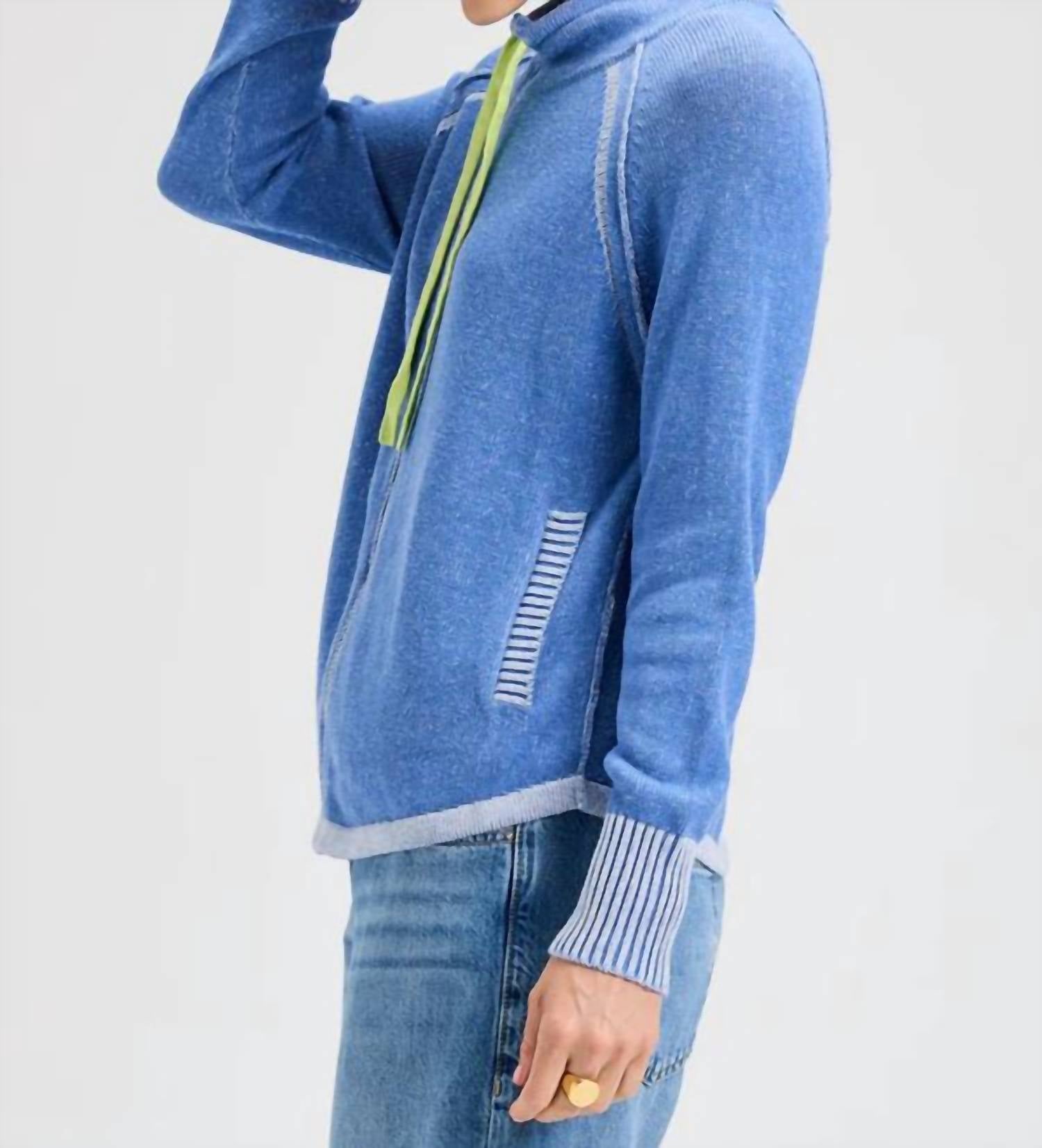 Zaket & Plover - Two Tone Zip Up Sweater