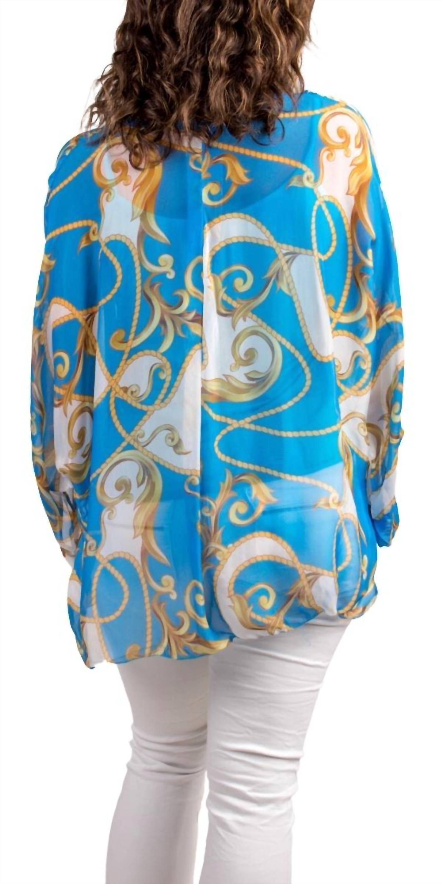 Gigi Moda - Angelo Baroque Silk Blouse