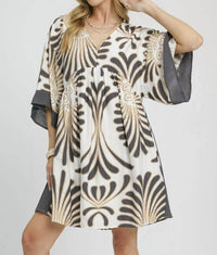Umgee - Kimono Sleeve Mini Dress