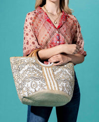 Urbanista - Women's Woven Jute Tote Bag