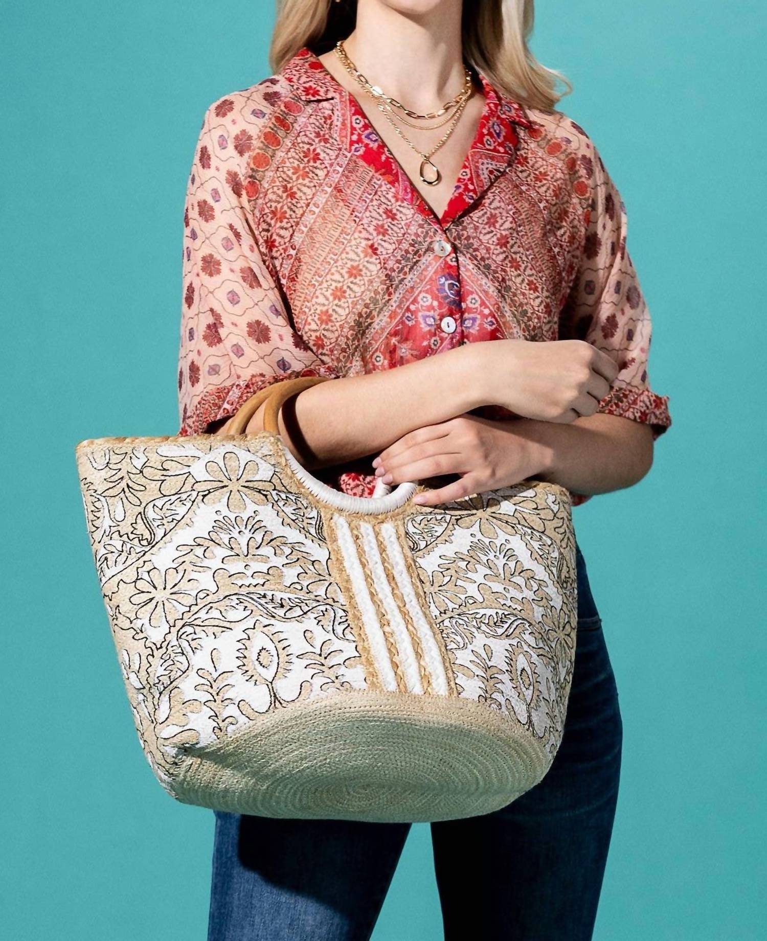 Urbanista - Women's Woven Jute Tote Bag