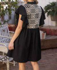 Voy - Ruffle Sleeve Dress