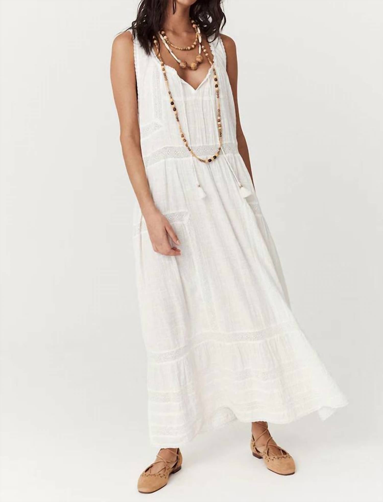 SPELL Serendipity Lace Sundress in jasmine - women's dress