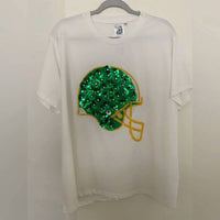 Queen Of Sparkles - Sequin Flower Helmet Tee