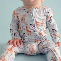 Posh Peanut - Kids Footie Zippered One Piece Pajama