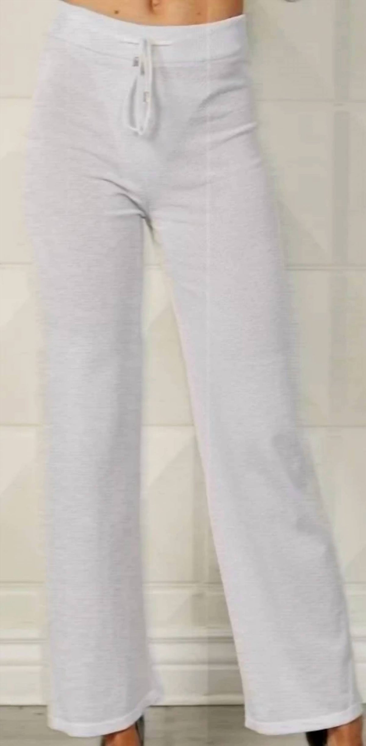 French Kyss - Drawstring Wide-Leg Pant