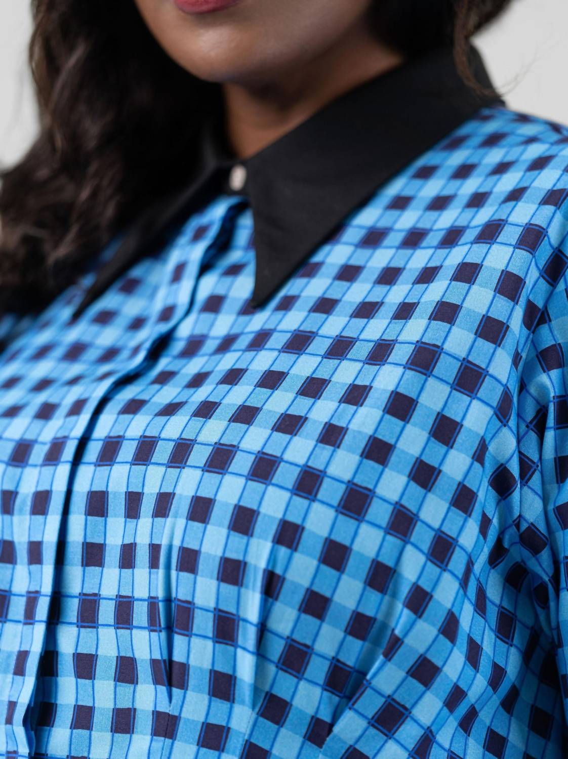 De Loreta - Check Prep Midi Dress - Plus
