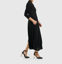 ALEMBIKA Elvira Cocoon Dress in black - women's dress - view 4