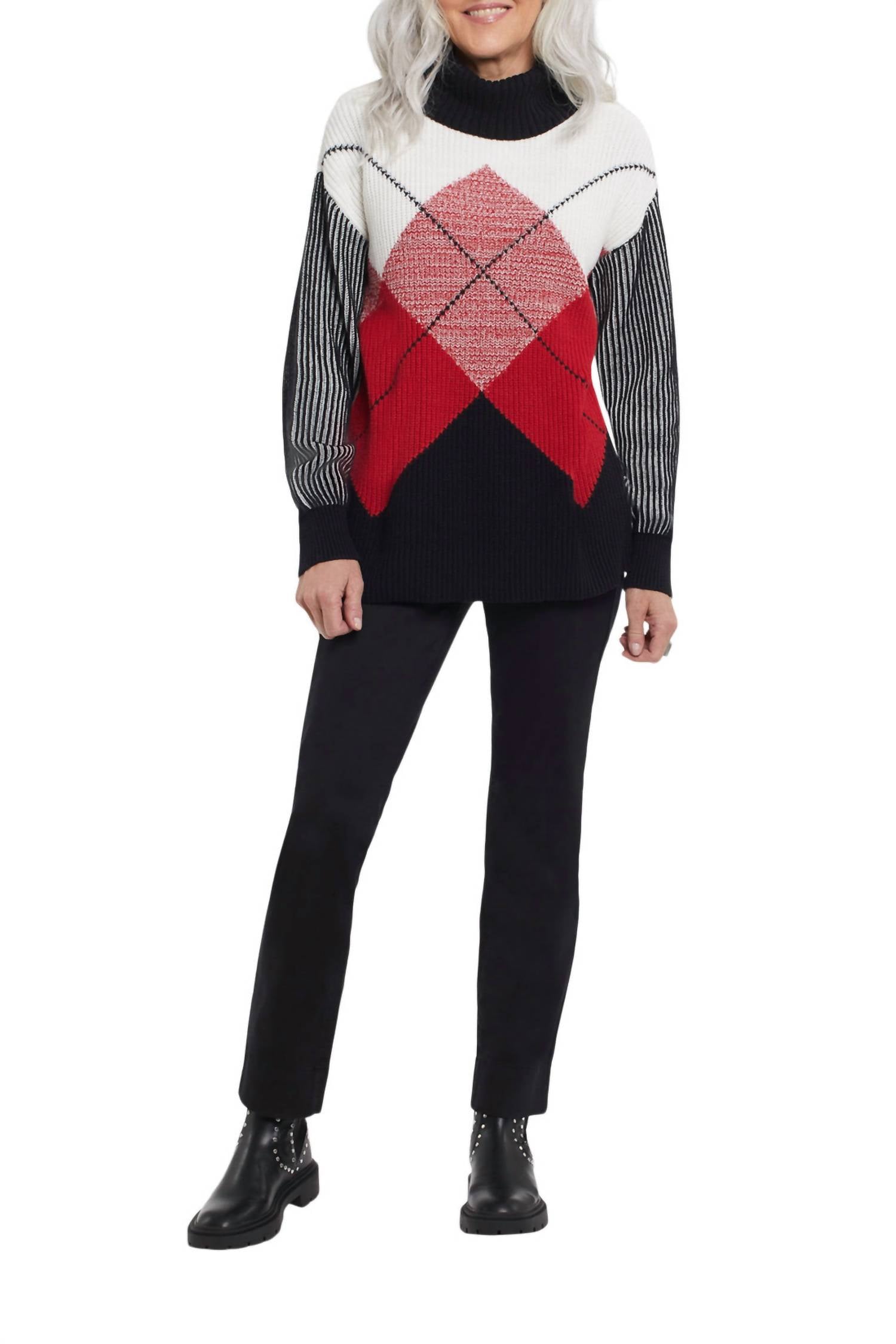 Tribal - Long Sleeve Turtleneck Sweater