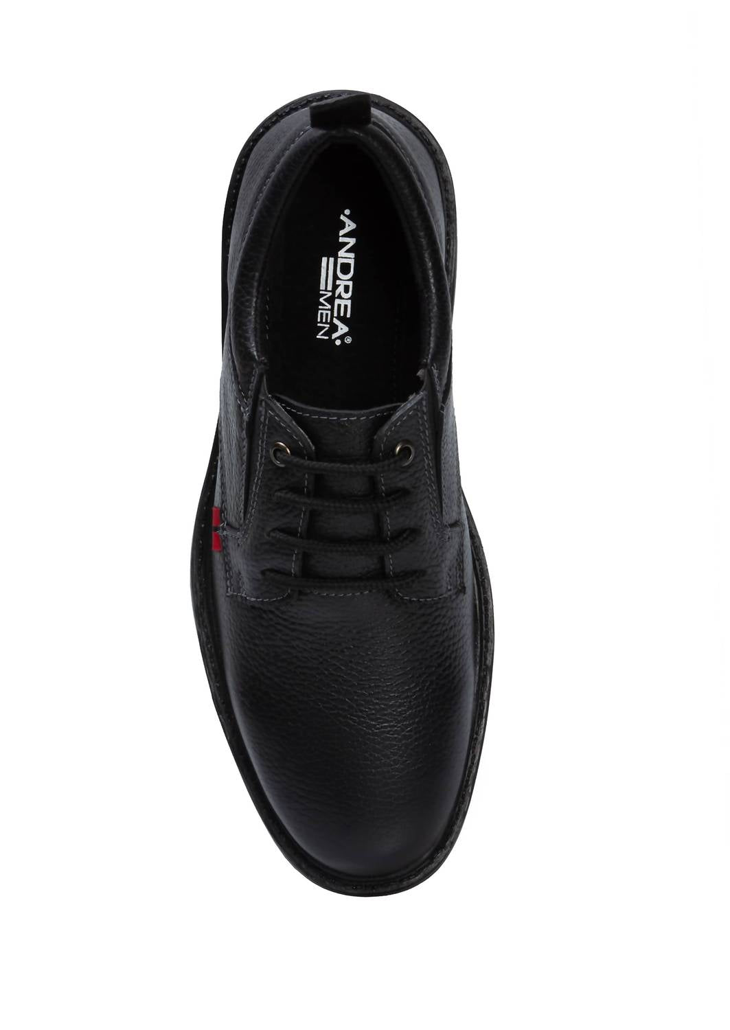 Andrea Men's Leather Upper And Rubber Sole Oxford Shoes in black - men's shoe - view 4