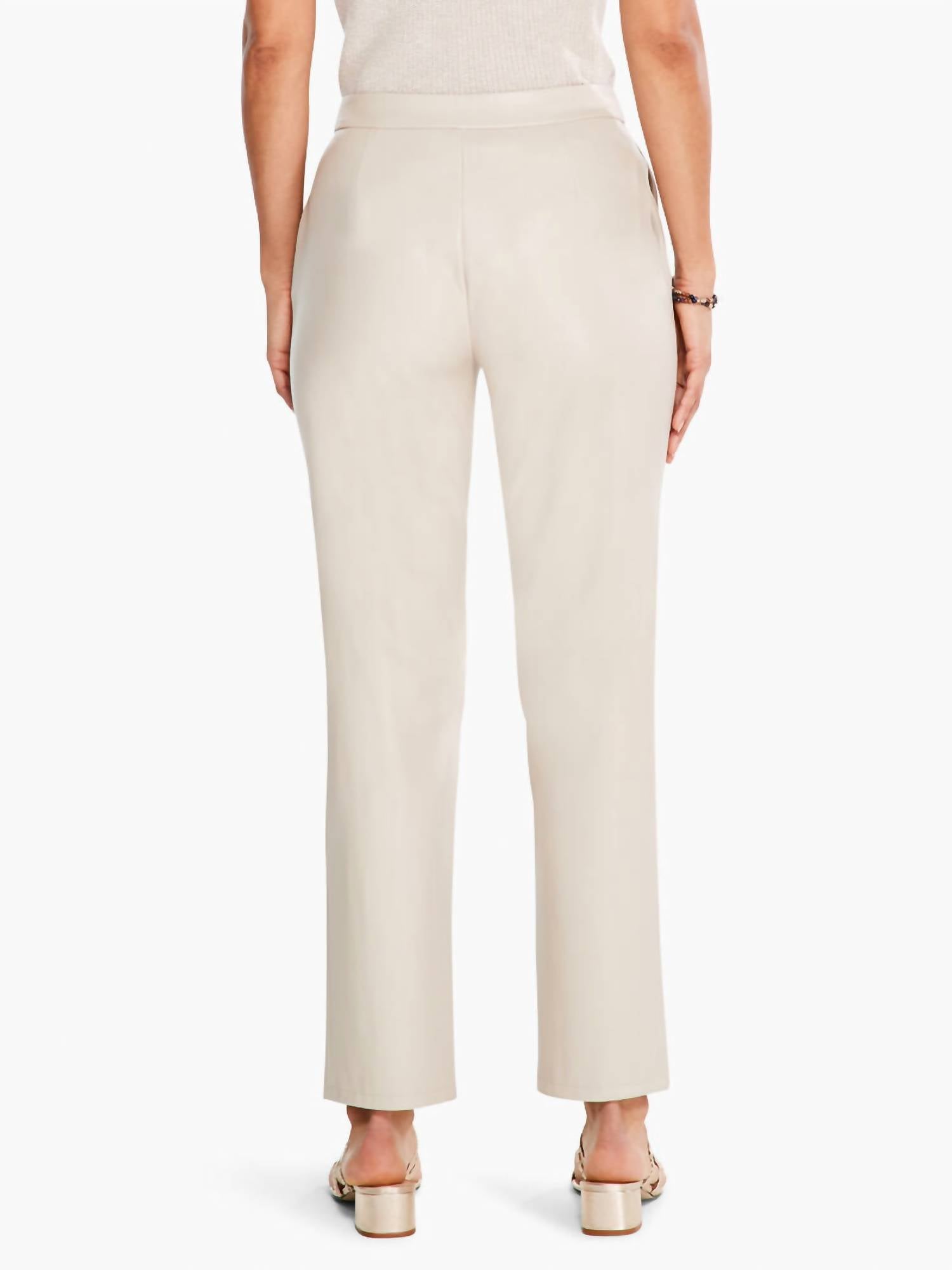 Nic + Zoe - Fraida Faux Leather Straight Leg Trouser