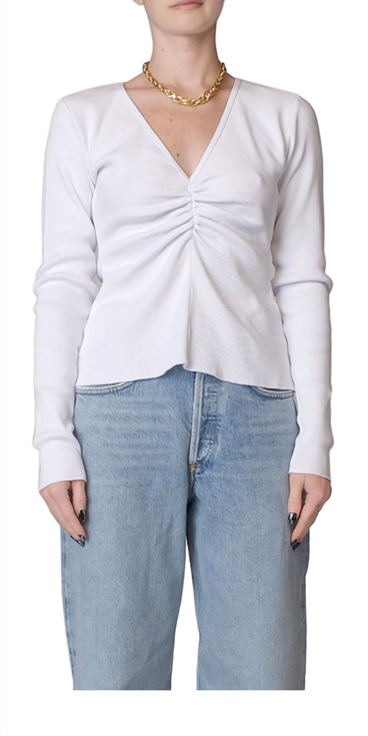 Maison Margiela - Ruched Long Sleeve Top