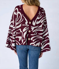 Crosby By Mollie Burch - Esme Long Bell Sleeves V-neck Top