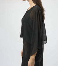 Joseph Ribkoff - Wide-Leg Chiffon Overlay Jumpsuit